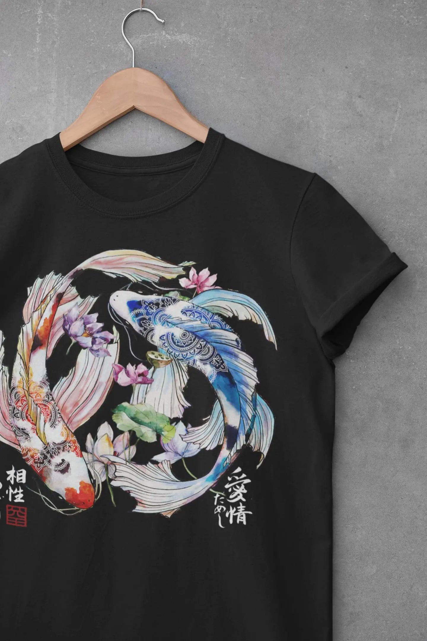 Koi Fish Graphic Tee Shirt, Hoodie Sweatshirt