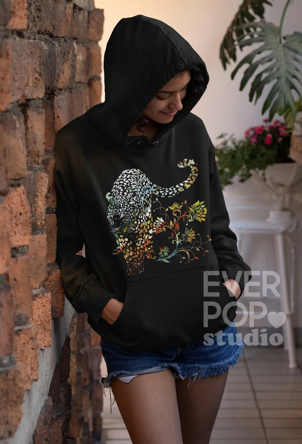 Safari Leopard Graphic Tee Shirt, Hoodie Sweatshirt