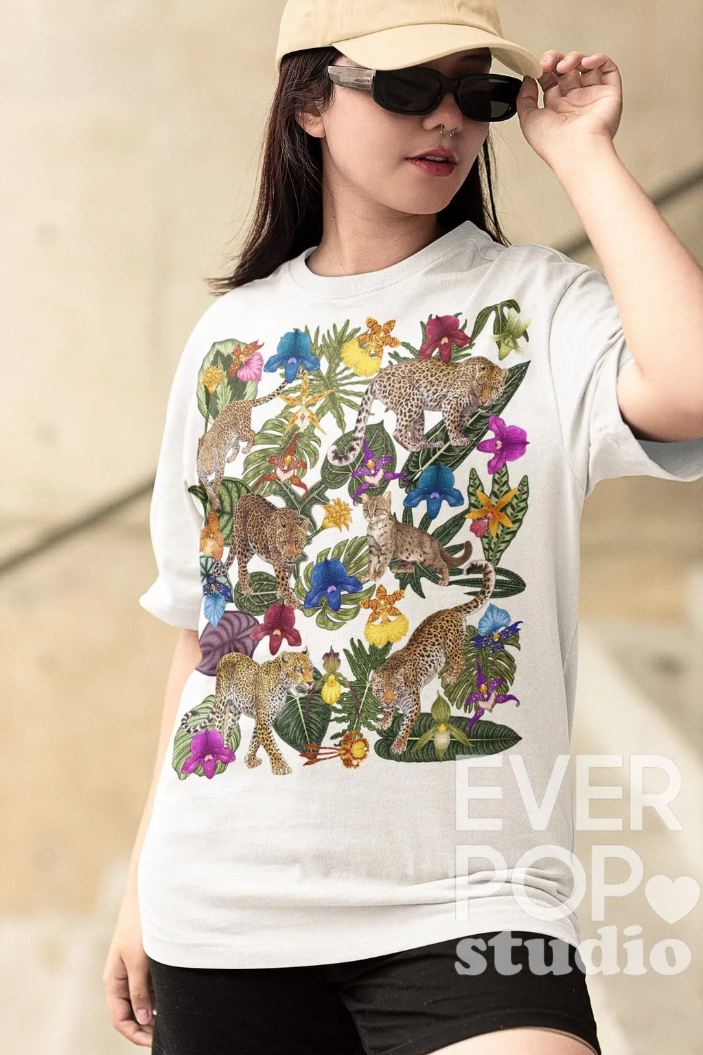 Leopard Cheetah Graphic Tee Shirt, Hoodie Sweatshirt