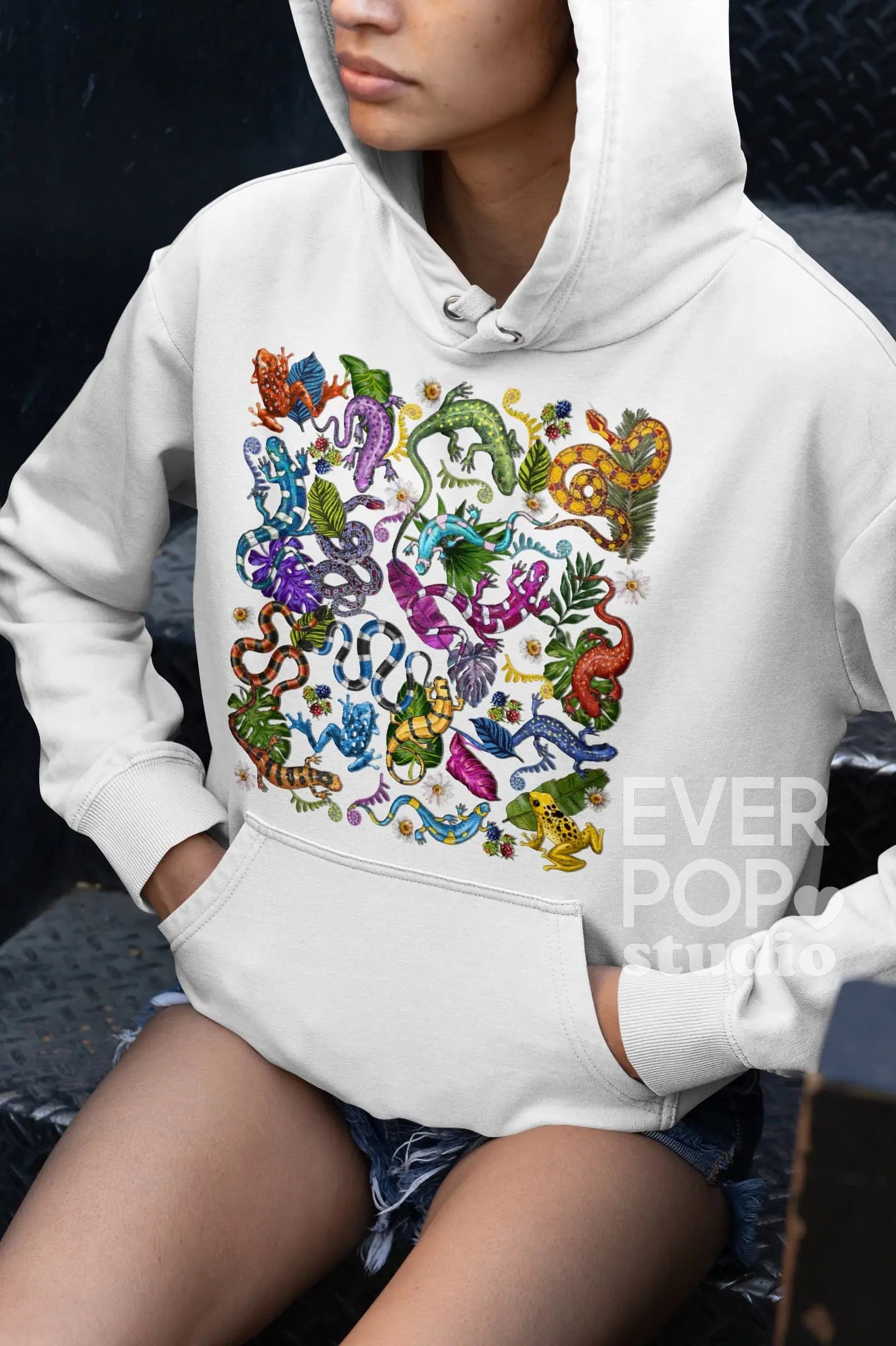 Lizard Reptile Graphic Tee Shirt, Hoodie Sweatshirt