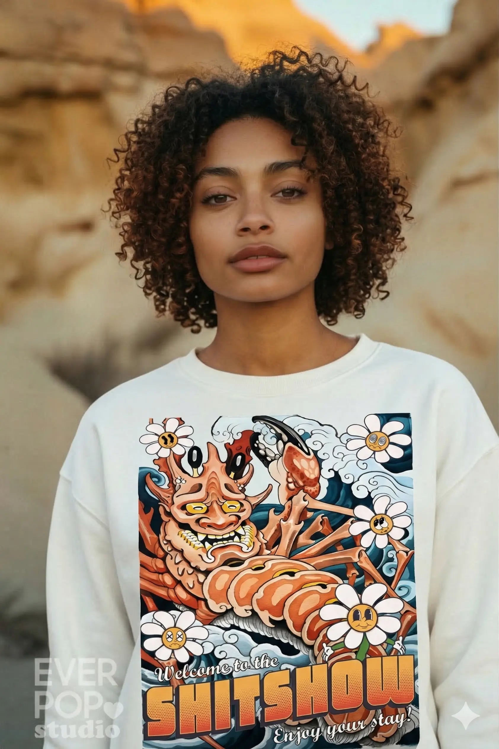 Retro Lobster Beach Graphic Tee Shirt, Hoodie Sweatshirt