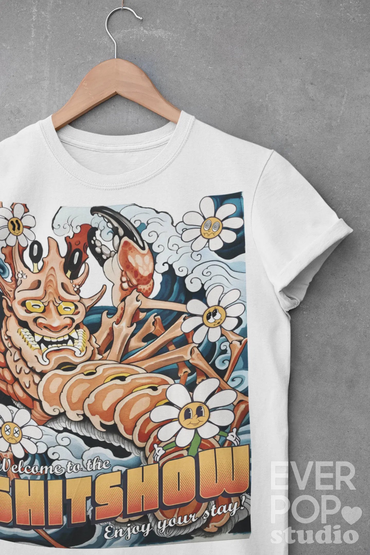 Retro Lobster Beach Graphic Tee Shirt, Hoodie Sweatshirt