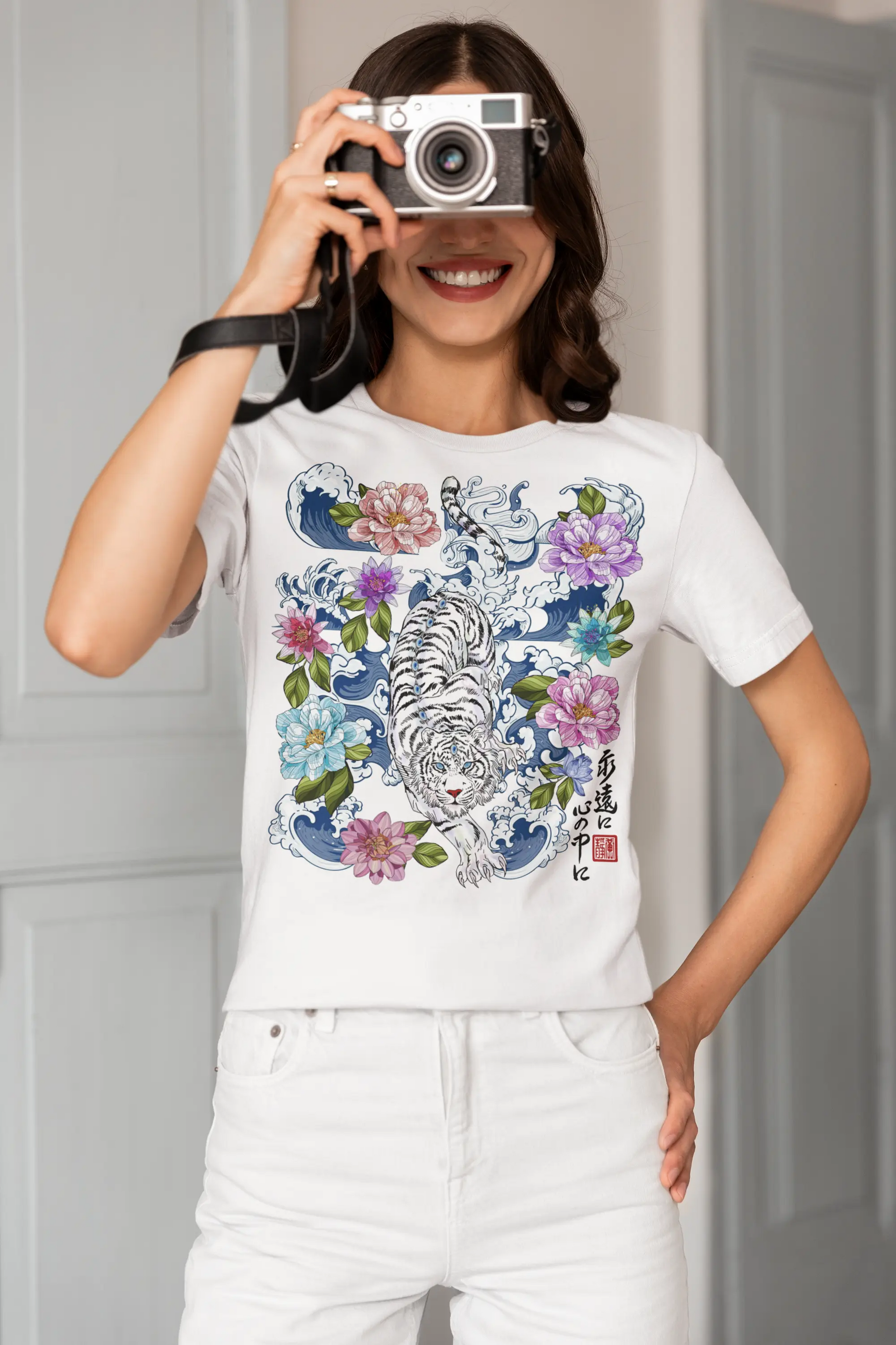 Tiger Lotus Graphic Tee Shirt, Hoodie Sweatshirt