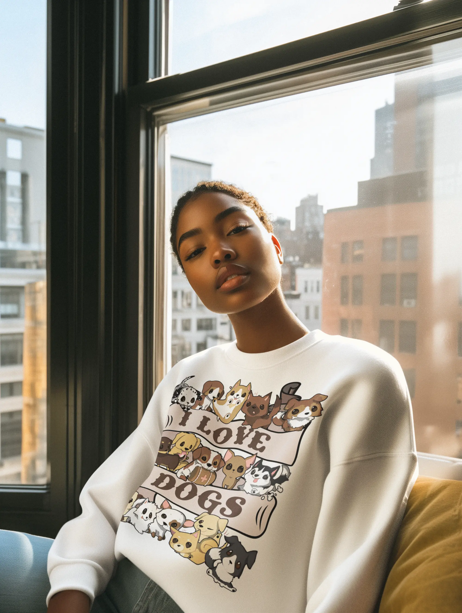 I Love Dogs-Puppy Friends Graphic Tee Shirt, Hoodie Sweatshirt