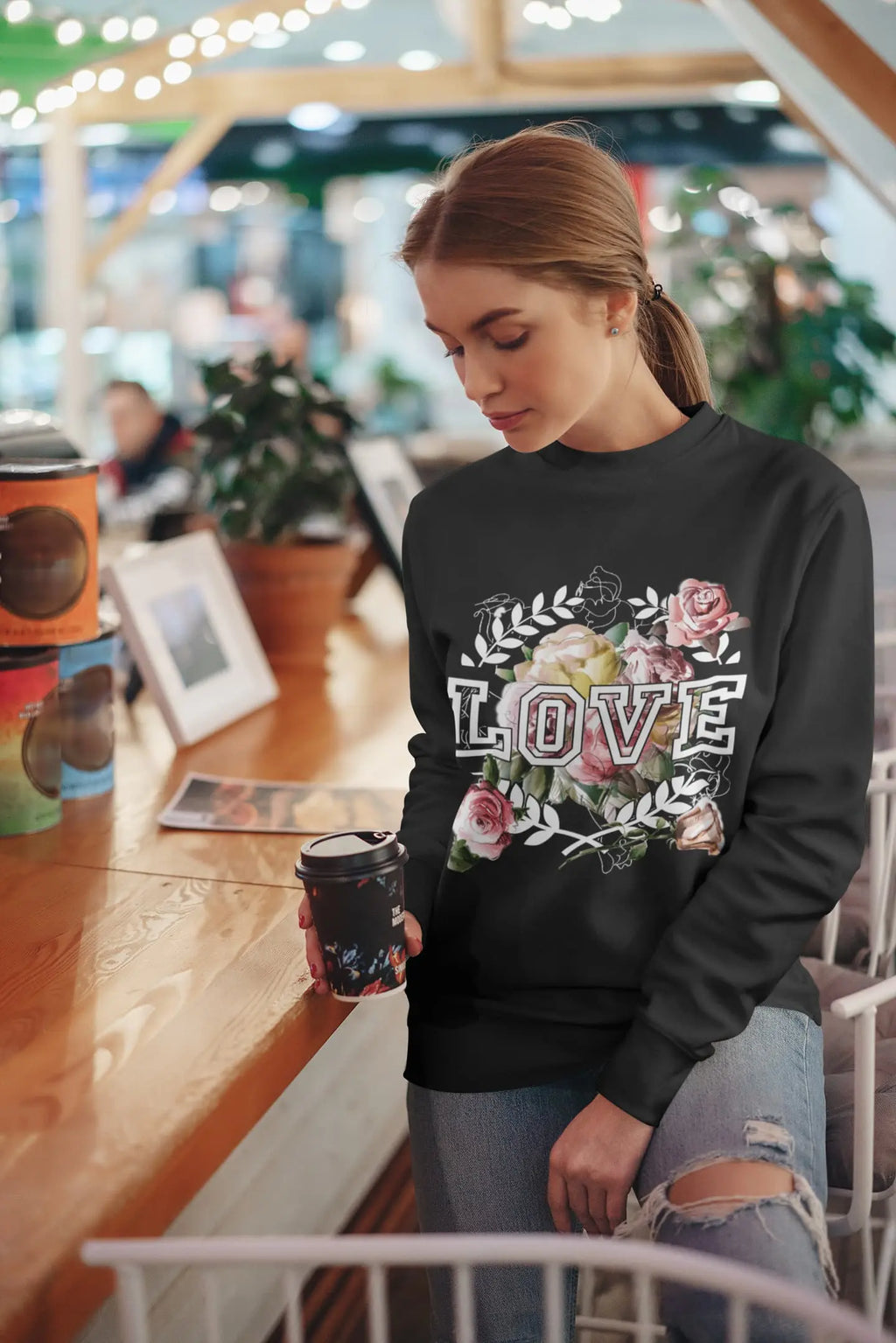 Fall Rose Love Graphic Tee Shirt, Hoodie sweatshirt