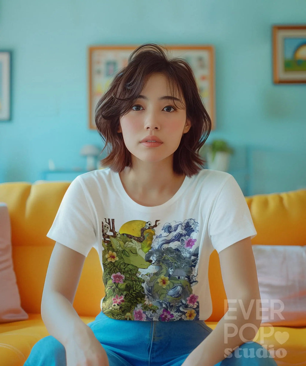 Anime Mountain Graphic Tee Shirt, Hoodie Sweatshirt