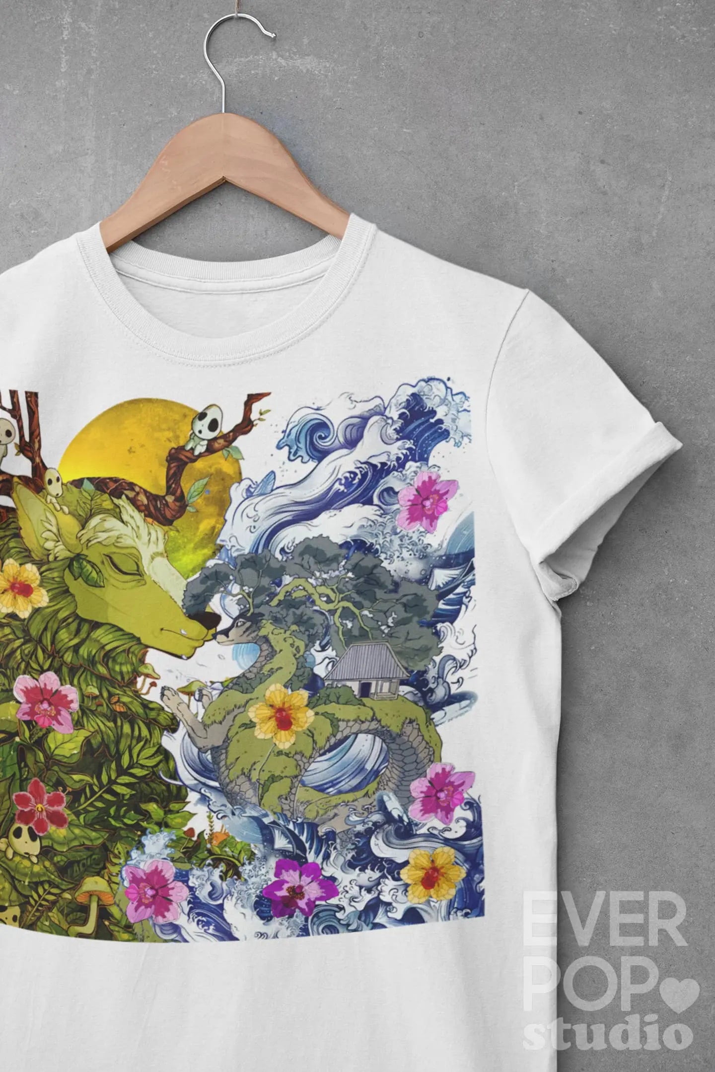 Anime Mountain Graphic Tee Shirt, Hoodie Sweatshirt