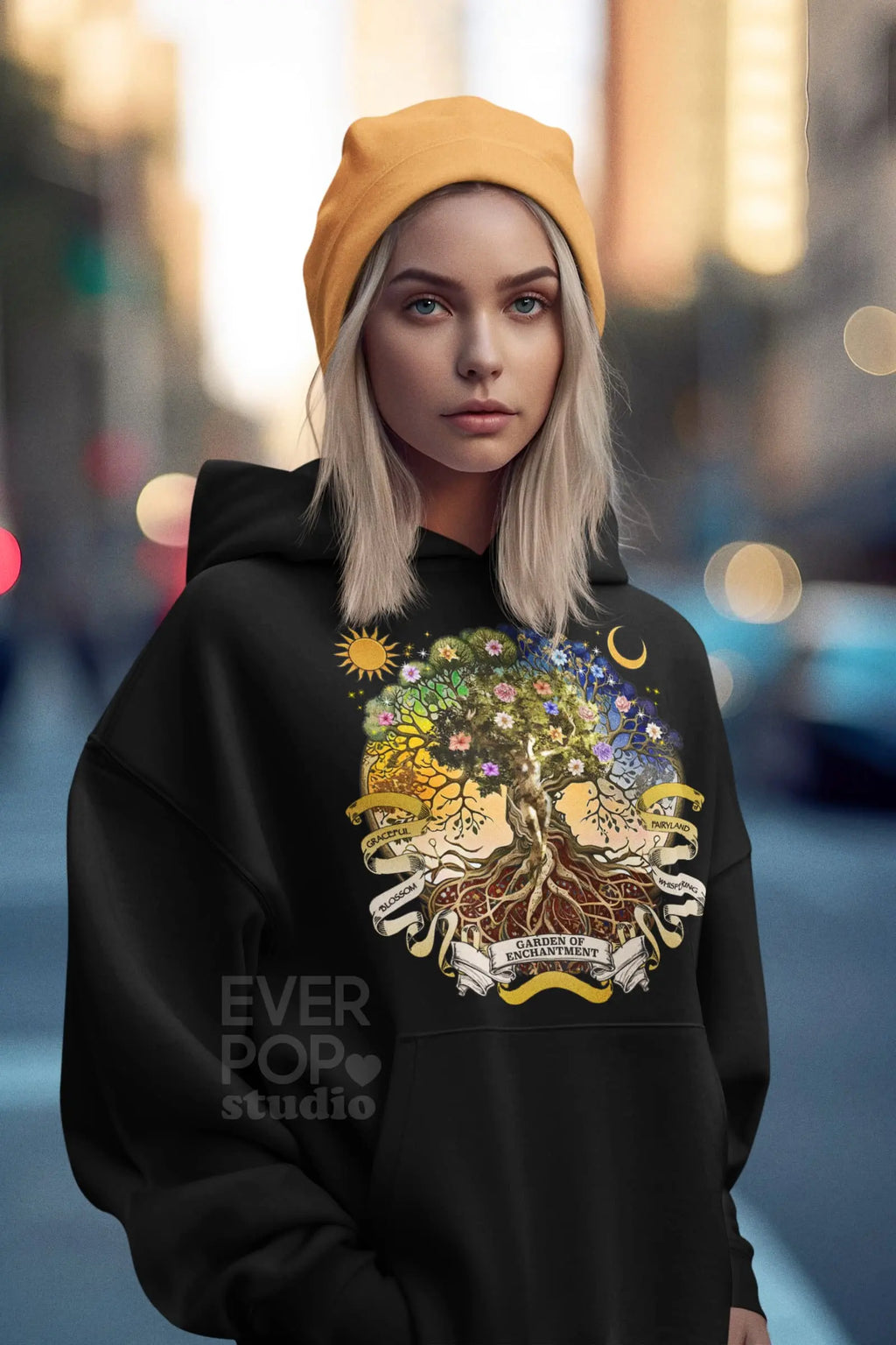 Witch Magic Tree Graphic Tee Shirt, Hoodie Sweatshirt
