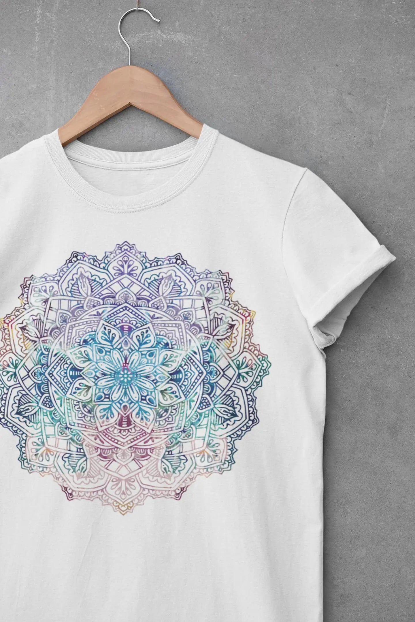 Colorful Mandala Graphic Tee Shirt, Hoodie Sweatshirt