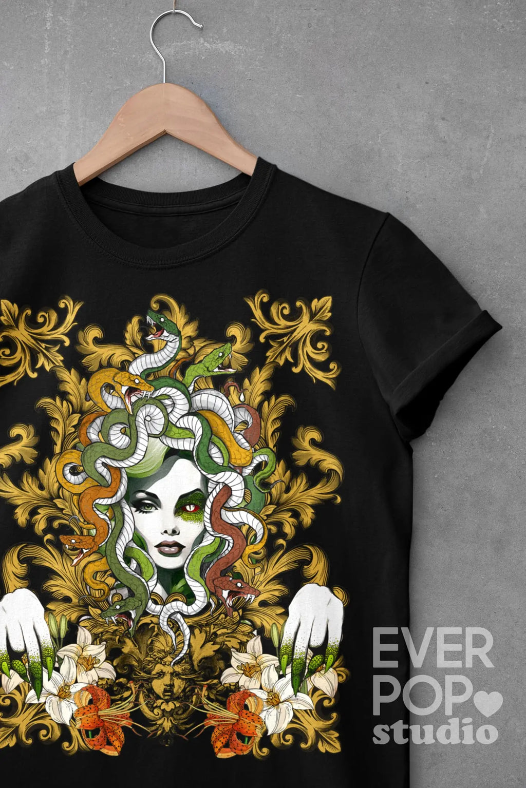Medusa Goddess Graphic Tee Shirt, Hoodie Sweatshirt