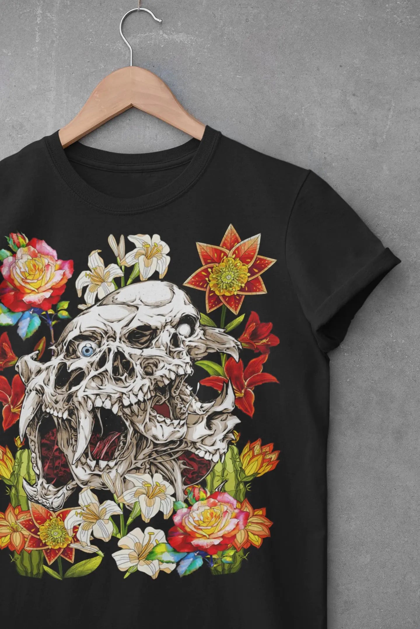 Gothic Skull Graphic Tee Shirt, Hoodie Sweatshirt