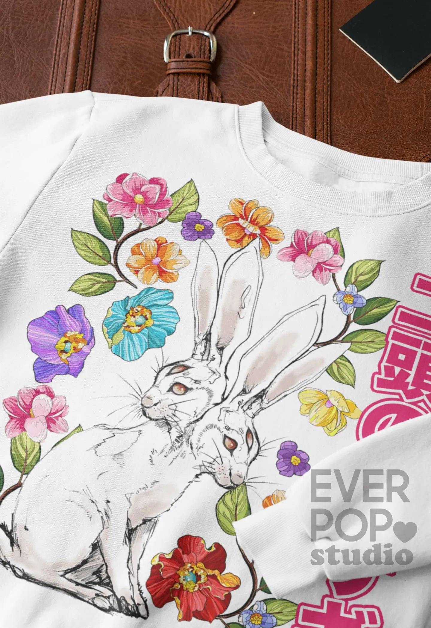 Monster Bunny Rabbit Graphic Tee Shirt, Hoodie Sweatshirt