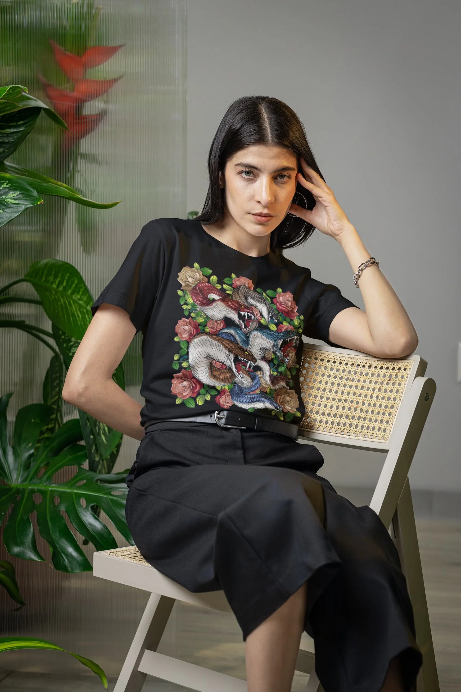 Multi-Head Snake Graphic Tee Shirt, Hoodie Sweatshirt