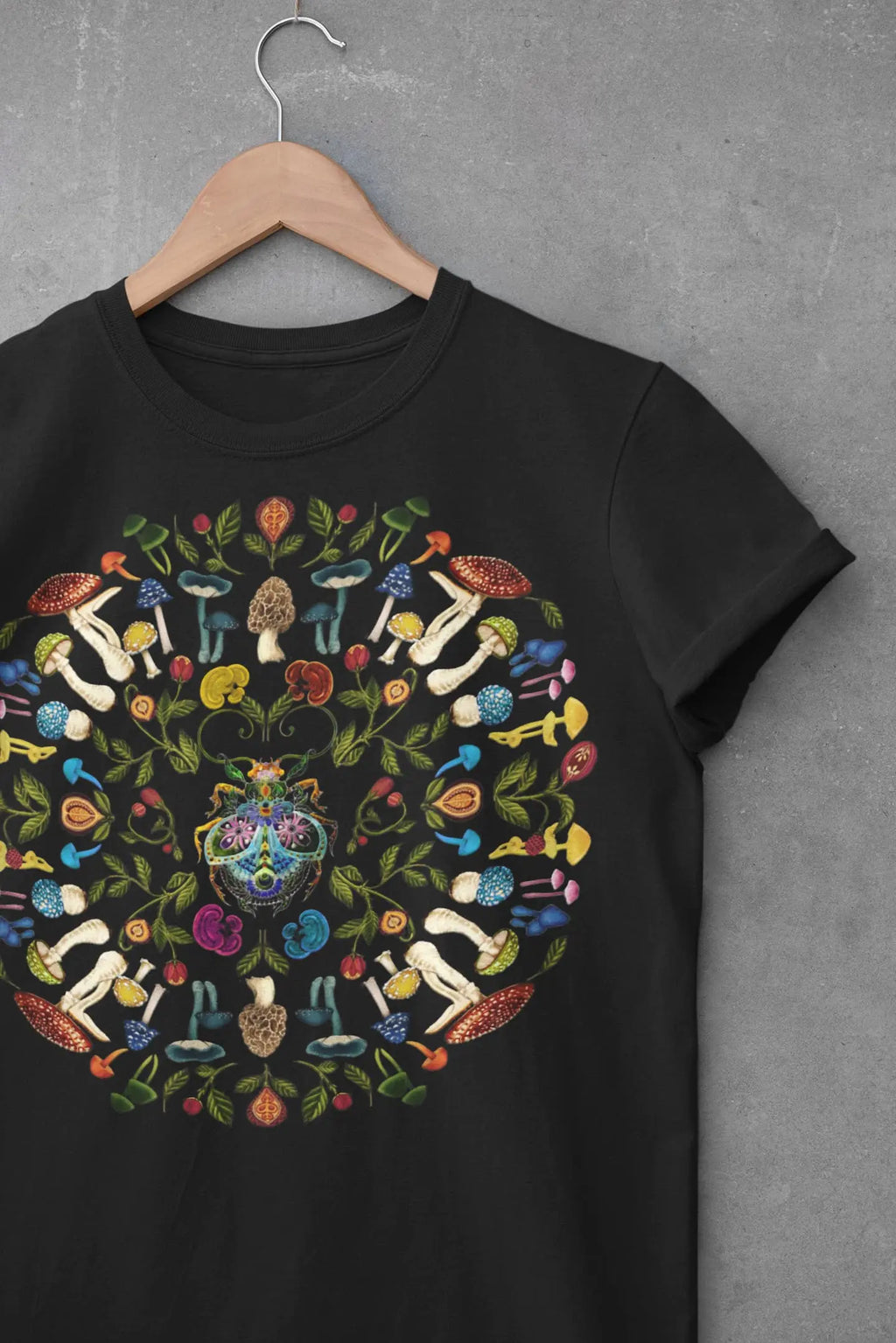 Mushroom Mandala Graphic Tee Shirt, Hoodie Sweatshirt