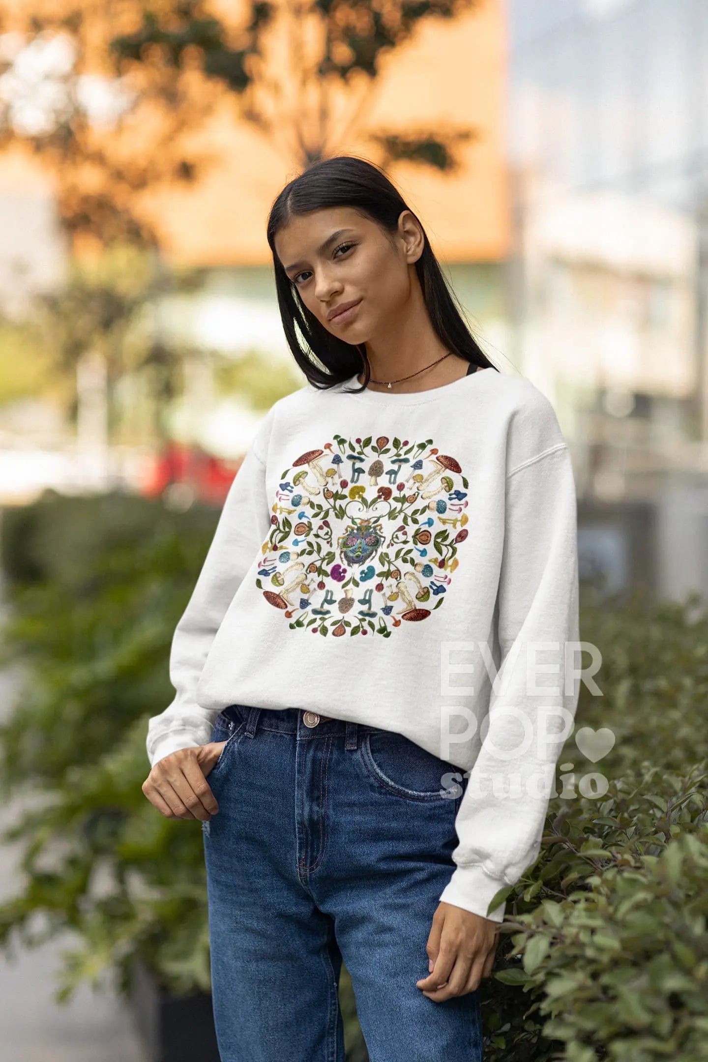 Mushroom Mandala Graphic Tee Shirt, Hoodie Sweatshirt