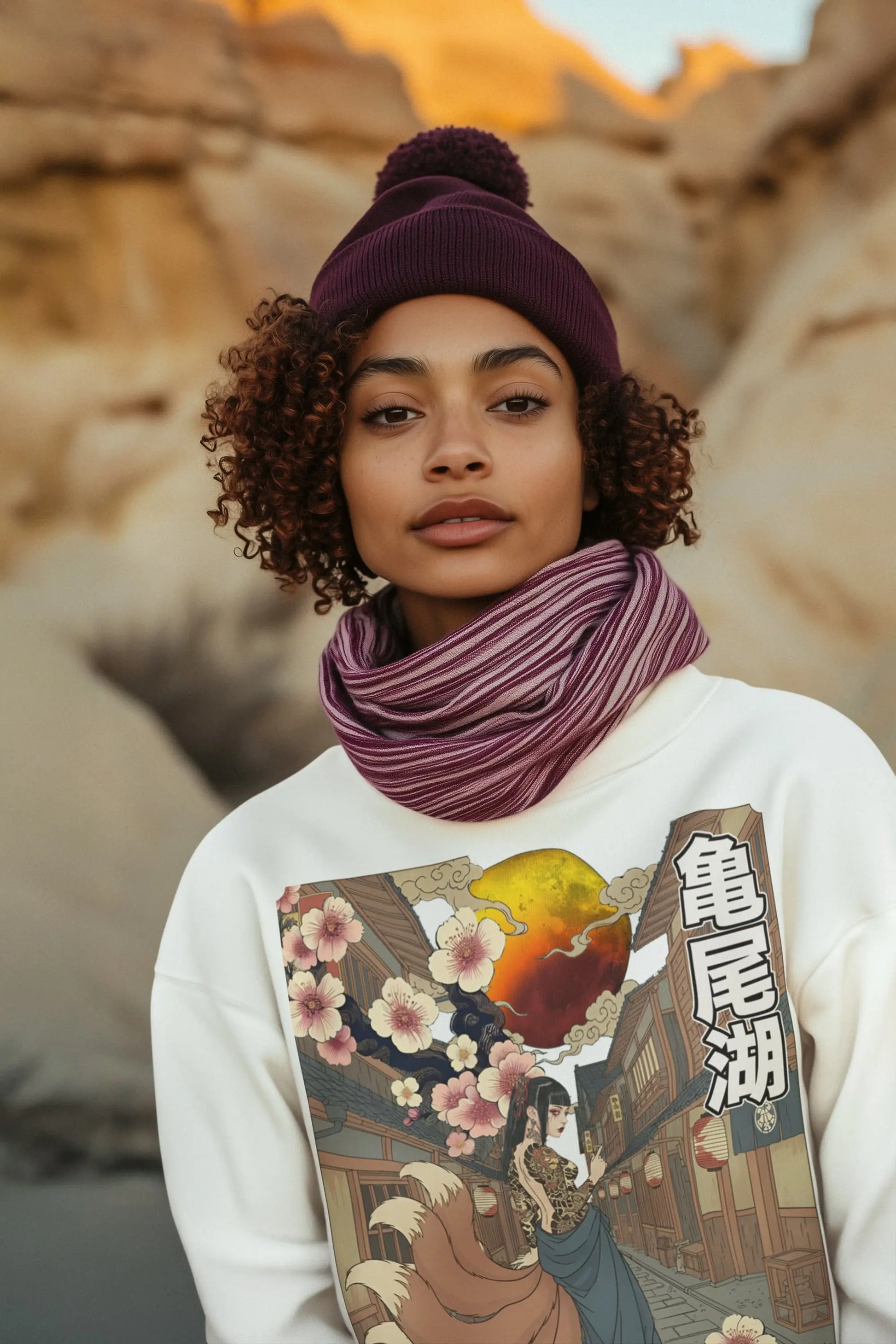 Nine-Tailed Fox Lady Graphic Tee Shirt, Hoodie Sweatshirt