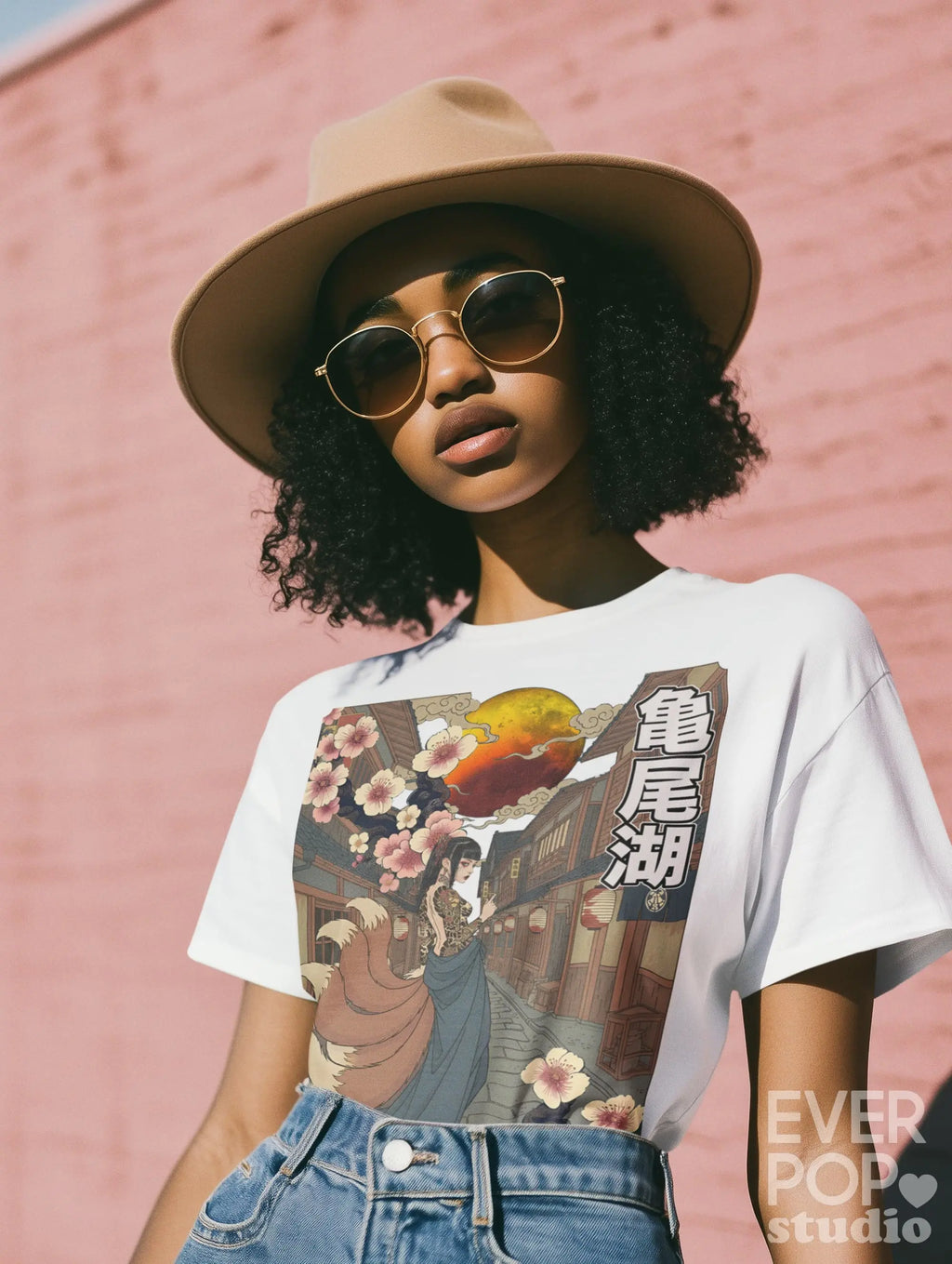 Nine-Tailed Fox Lady Graphic Tee Shirt, Hoodie Sweatshirt