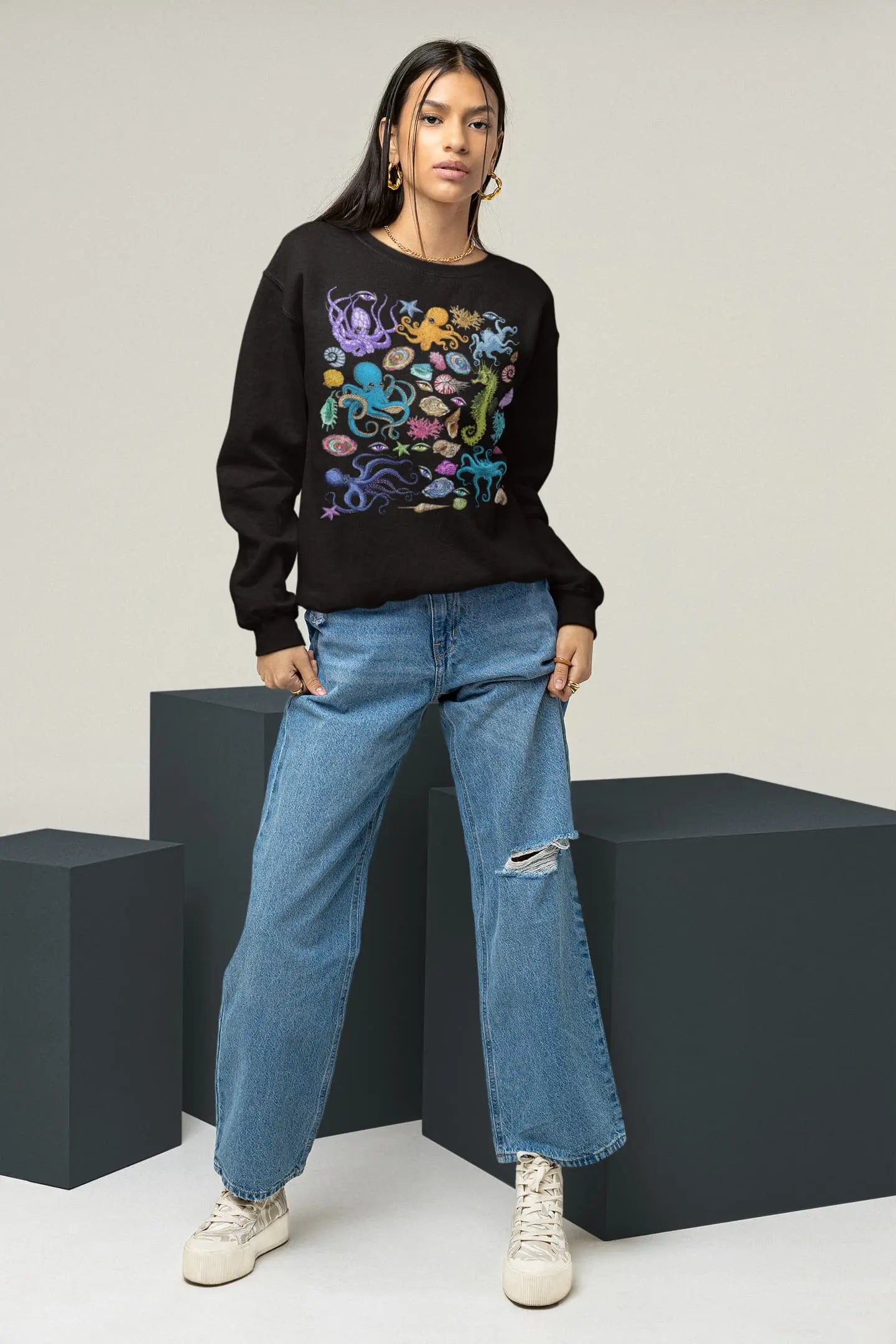 Octopus Sea Graphic Tee Shirt, Hoodie Sweatshirt