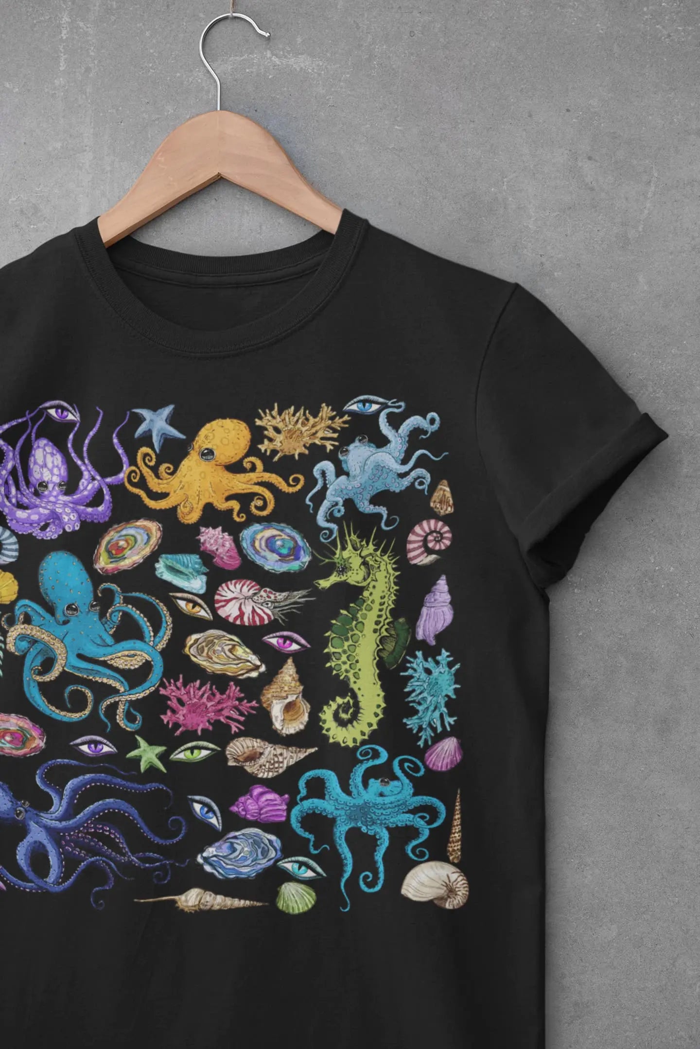 Octopus Sea Graphic Tee Shirt, Hoodie Sweatshirt