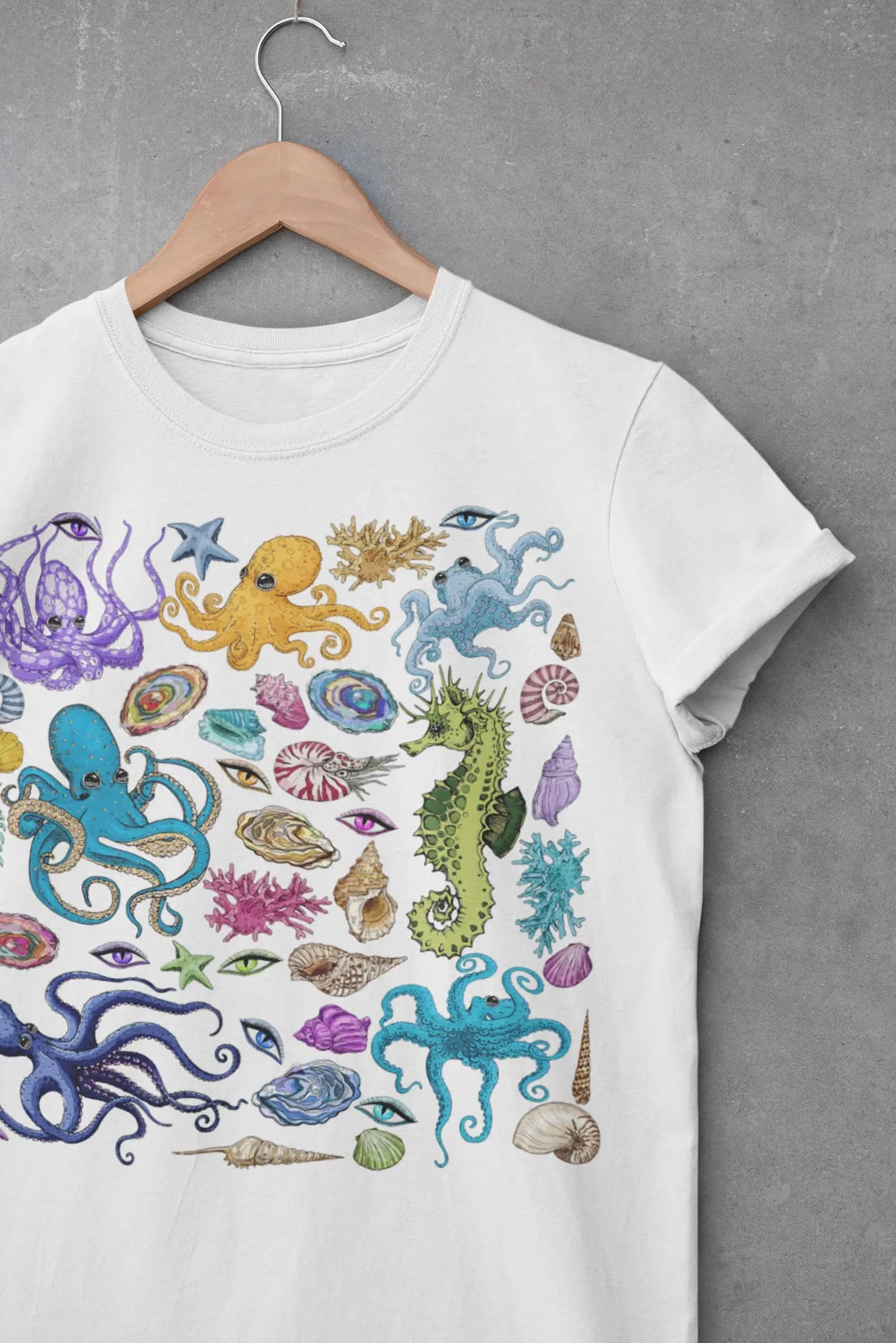 Octopus Sea Graphic Tee Shirt, Hoodie Sweatshirt