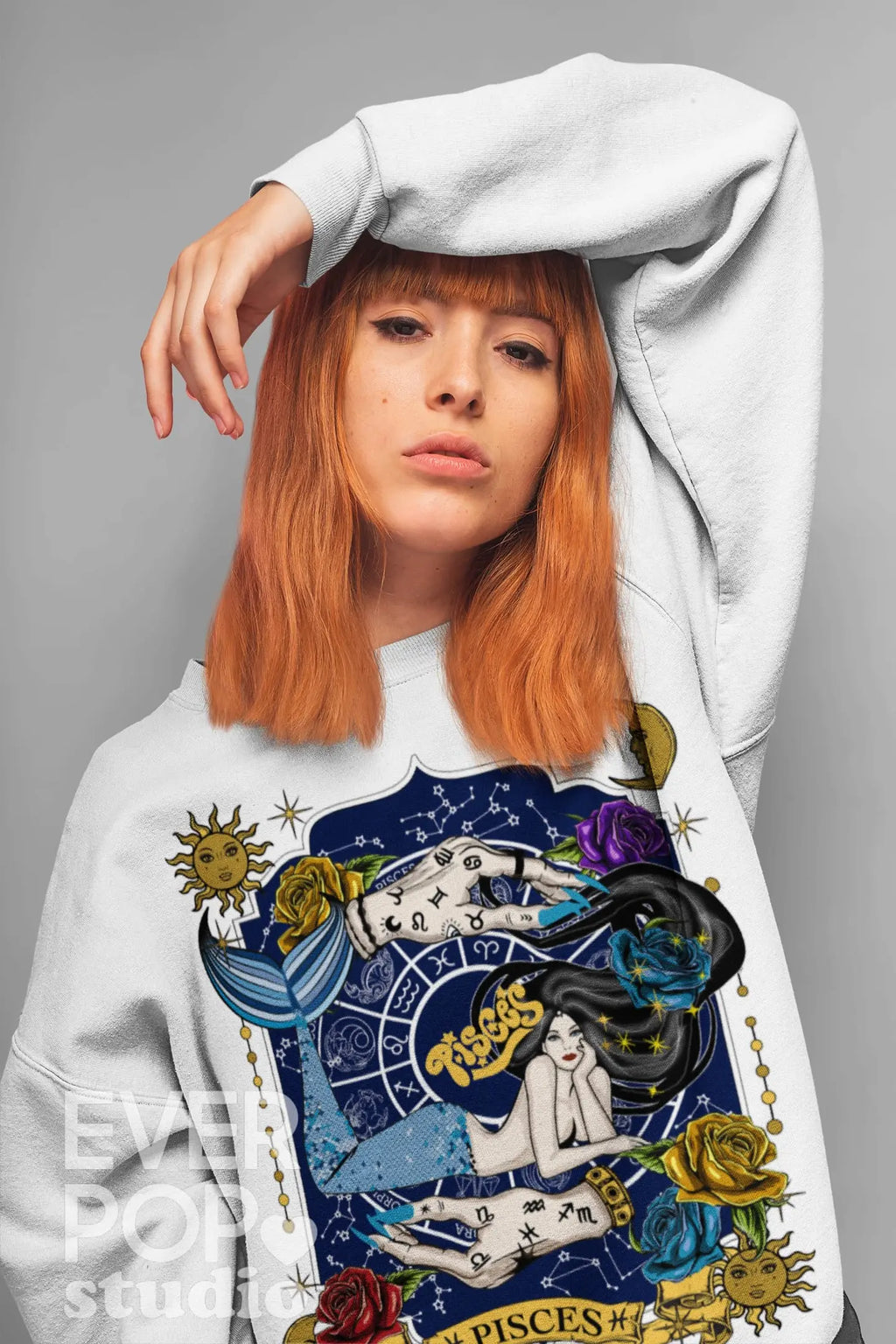 Pisces Zodiac Graphic Tee Shirt, Hoodie Sweatshirt