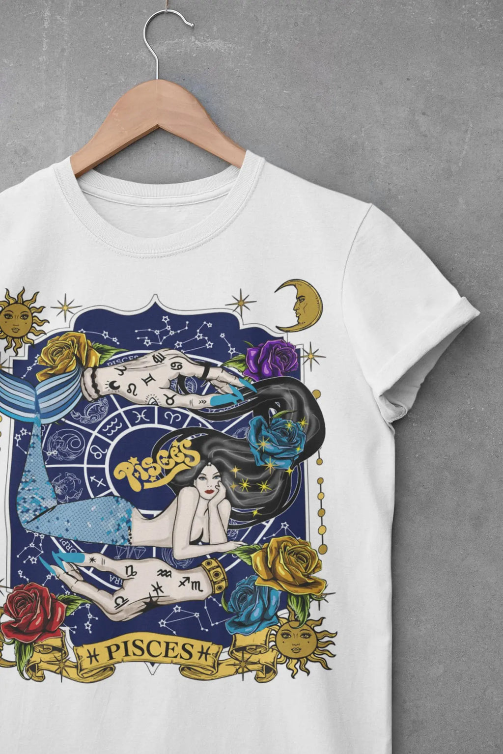 Pisces Zodiac Graphic Tee Shirt, Hoodie Sweatshirt
