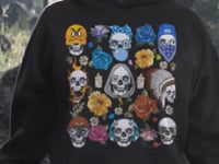 Cute Skull Rose Graphic Tee Shirt, Hoodie Sweatshirt