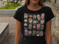 Coffee Boba Tea Graphic Tee Shirt, Hoodie sweatshirt