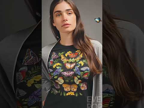 Butterfly Moth Graphic Tee Shirt, Hoodie Sweatshirt