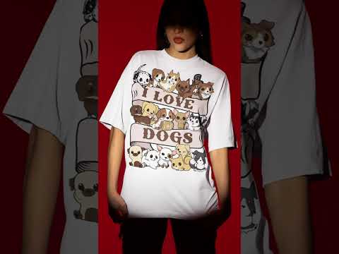 I Love Dogs-Puppy Friends Graphic Tee Shirt, Hoodie Sweatshirt