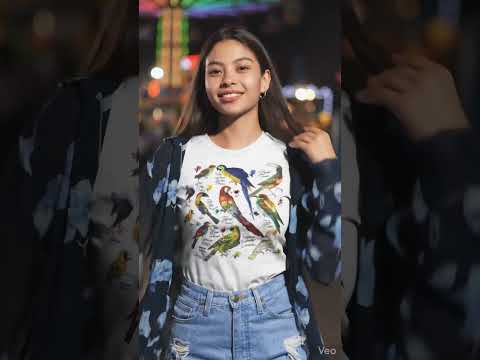 Tropical Bird Graphic Tee Shirt , Hoodie Sweatshirt