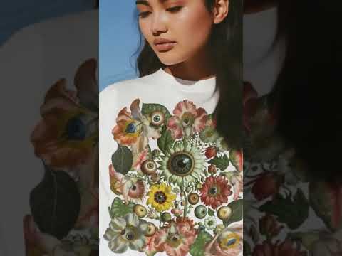 All-Seeing Garden, Surreal Floral Eye Graphic Tee Shirt, Hoodie Sweatshirt