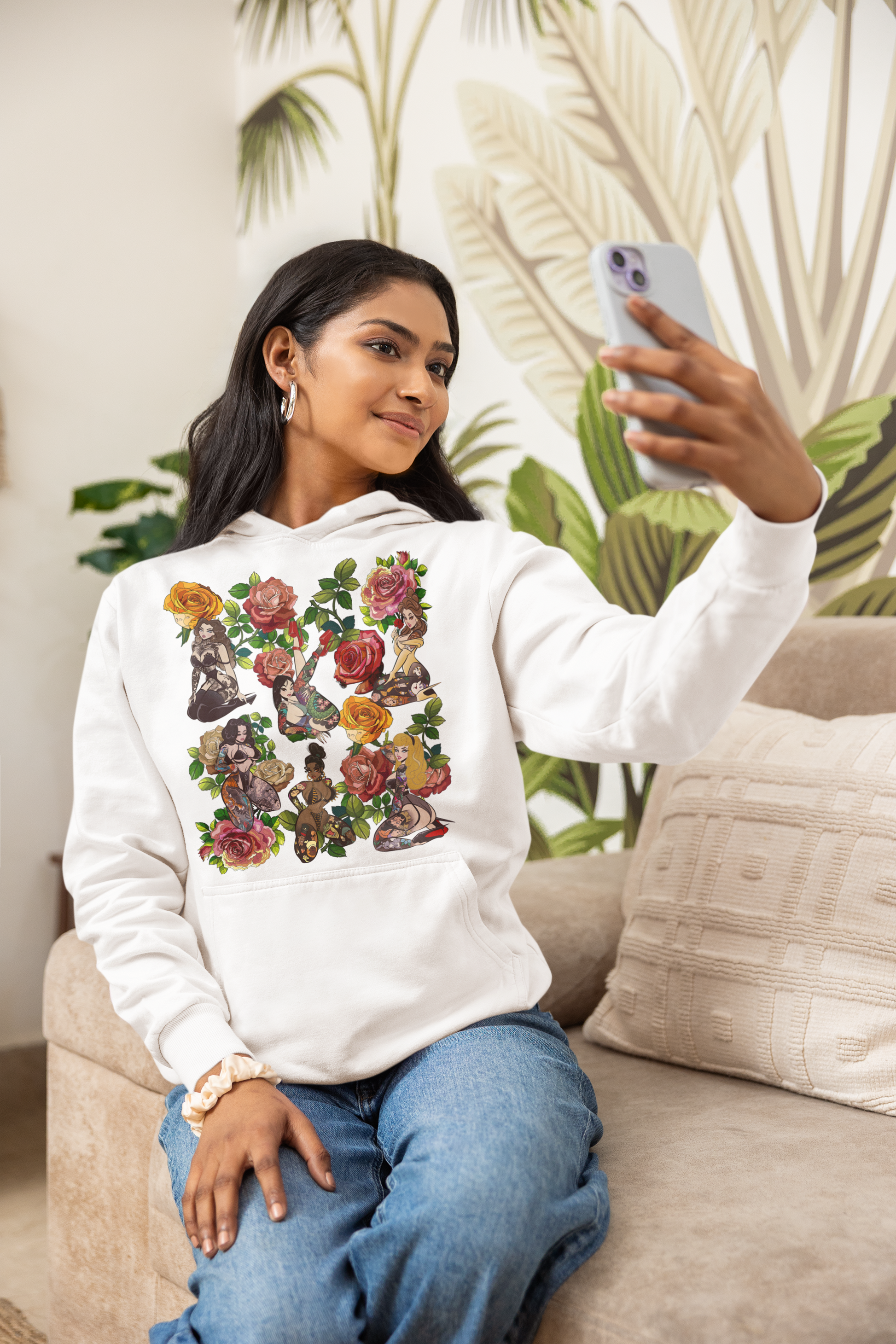 Tattoo Retro Vintage Pin-Up Girls Graphic Tee Shirt, Hoodie Sweatshirt