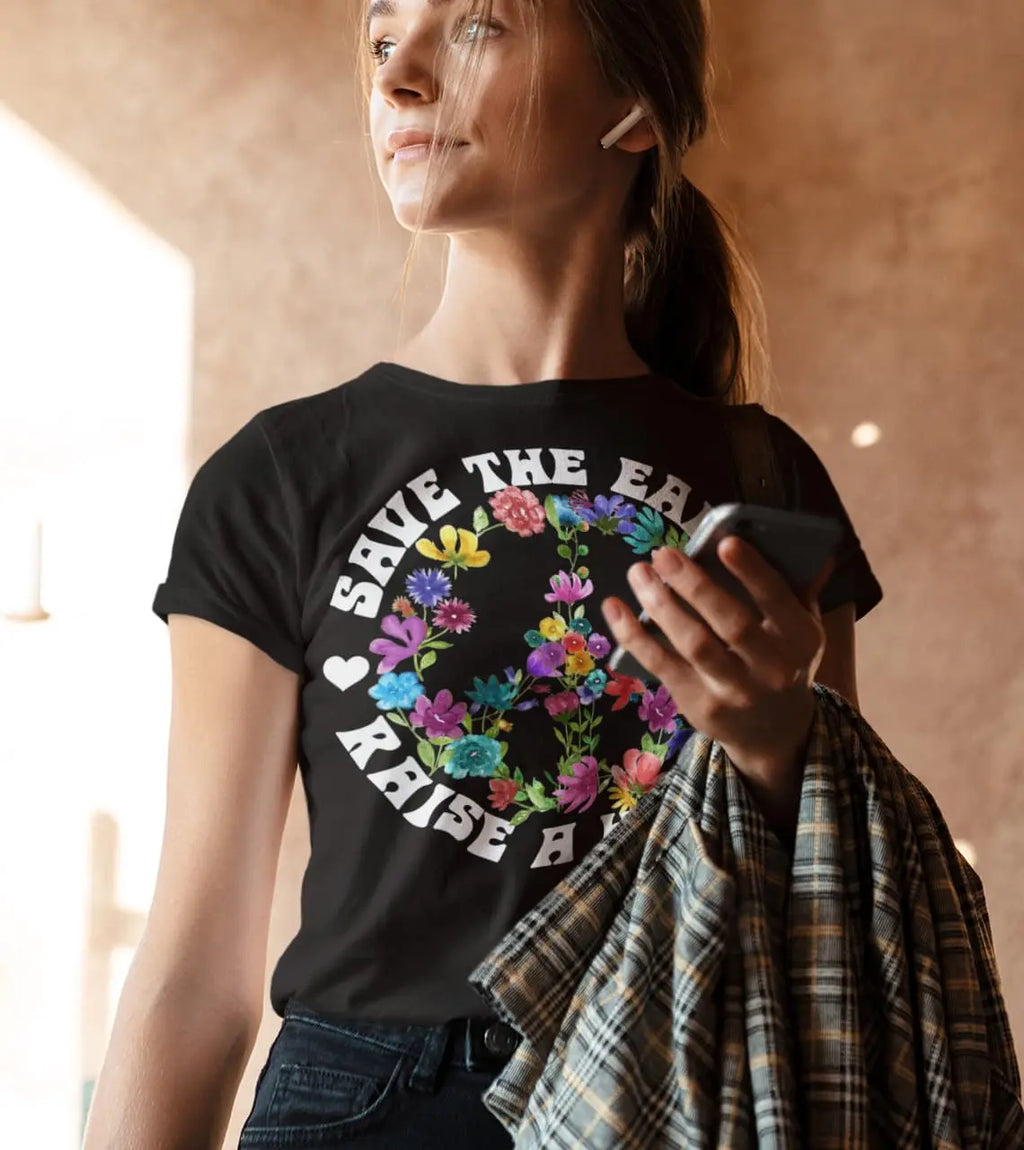 Raise a Hippie Graphic Tee Shirt, Hoodie Sweatshirt