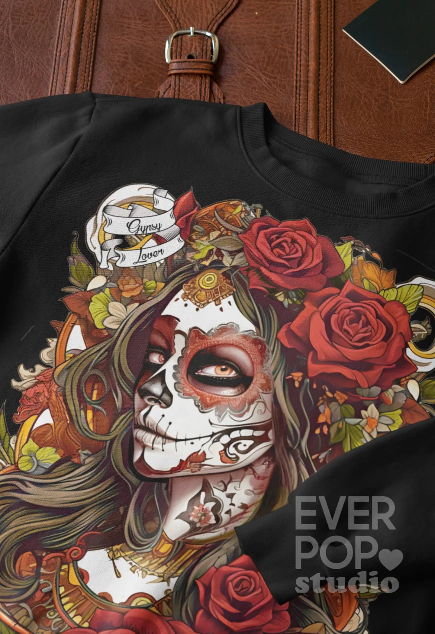 Sugar Skull Graphic Tee Shirt, Hoodie Sweatshirt
