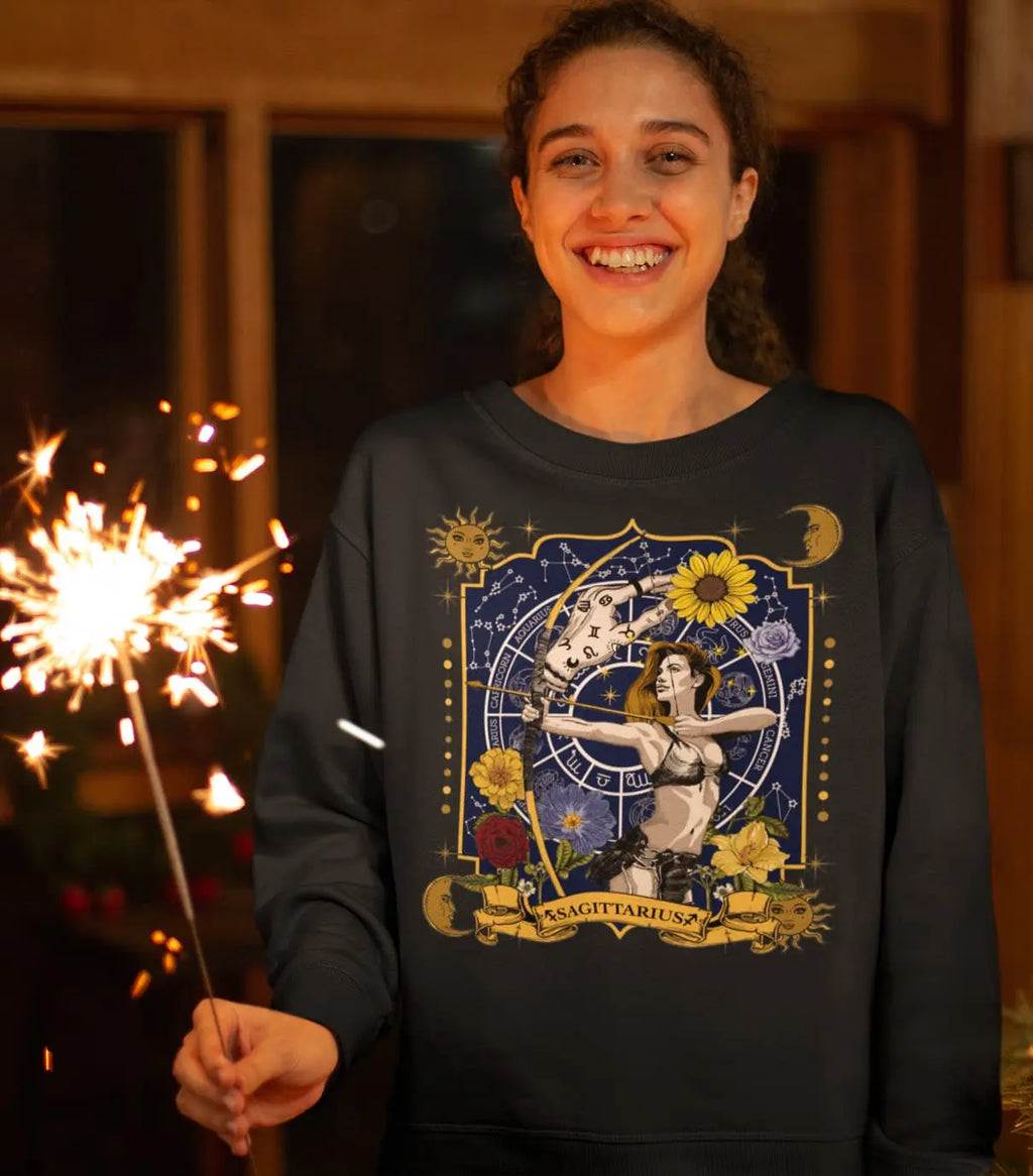 Sagittarius Zodiac Graphic Tee Shirt, Hoodie Sweatshirt