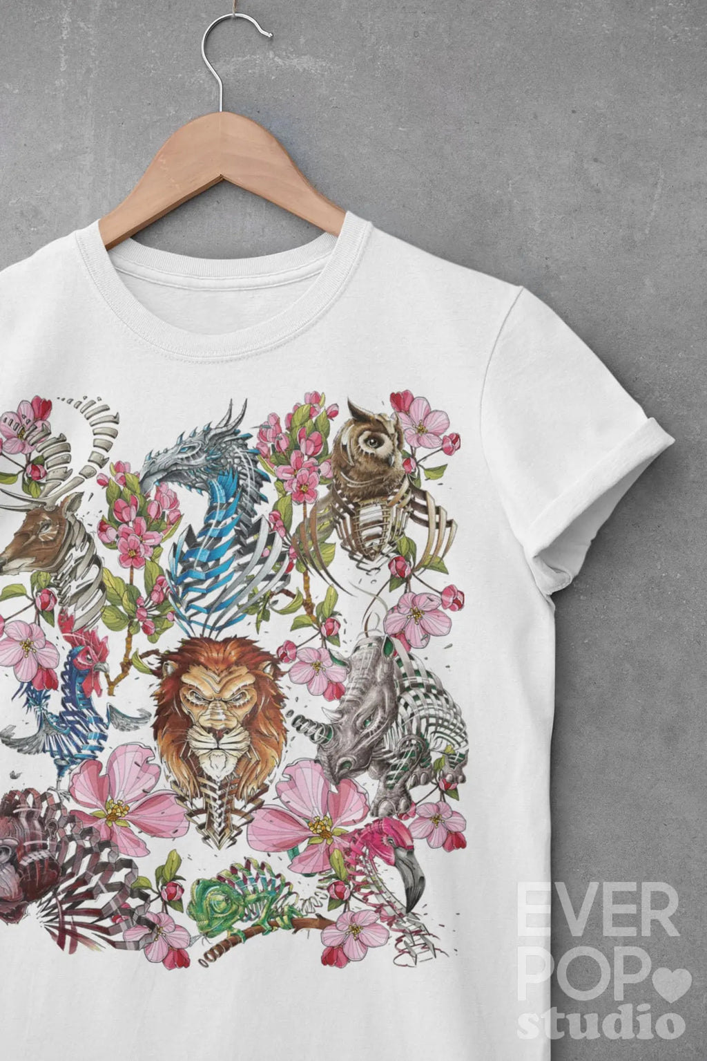 Woodland Animal Graphic Tee Shirt, Hoodie Sweatshirt