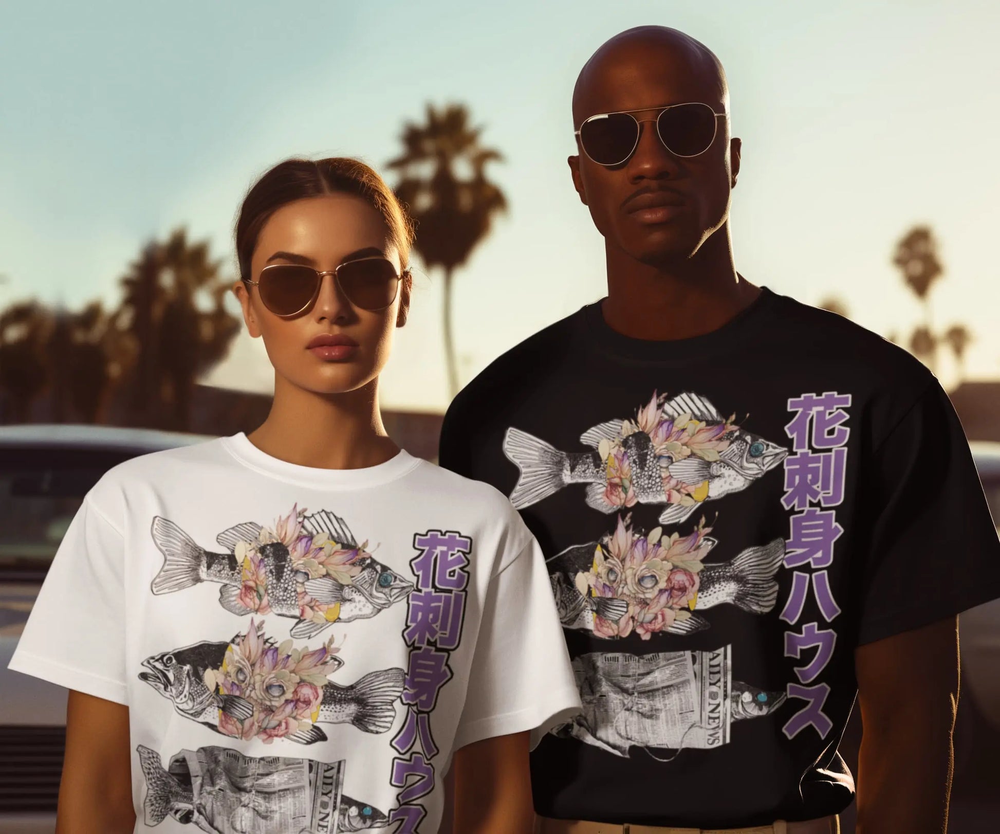 Flower Sashimi Graphic Tee Shirt, Hoodie Sweatshirt