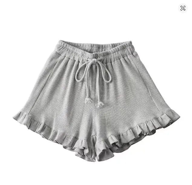 Drawstring Shorts – Soft Tiered Beach Vacation Shorts