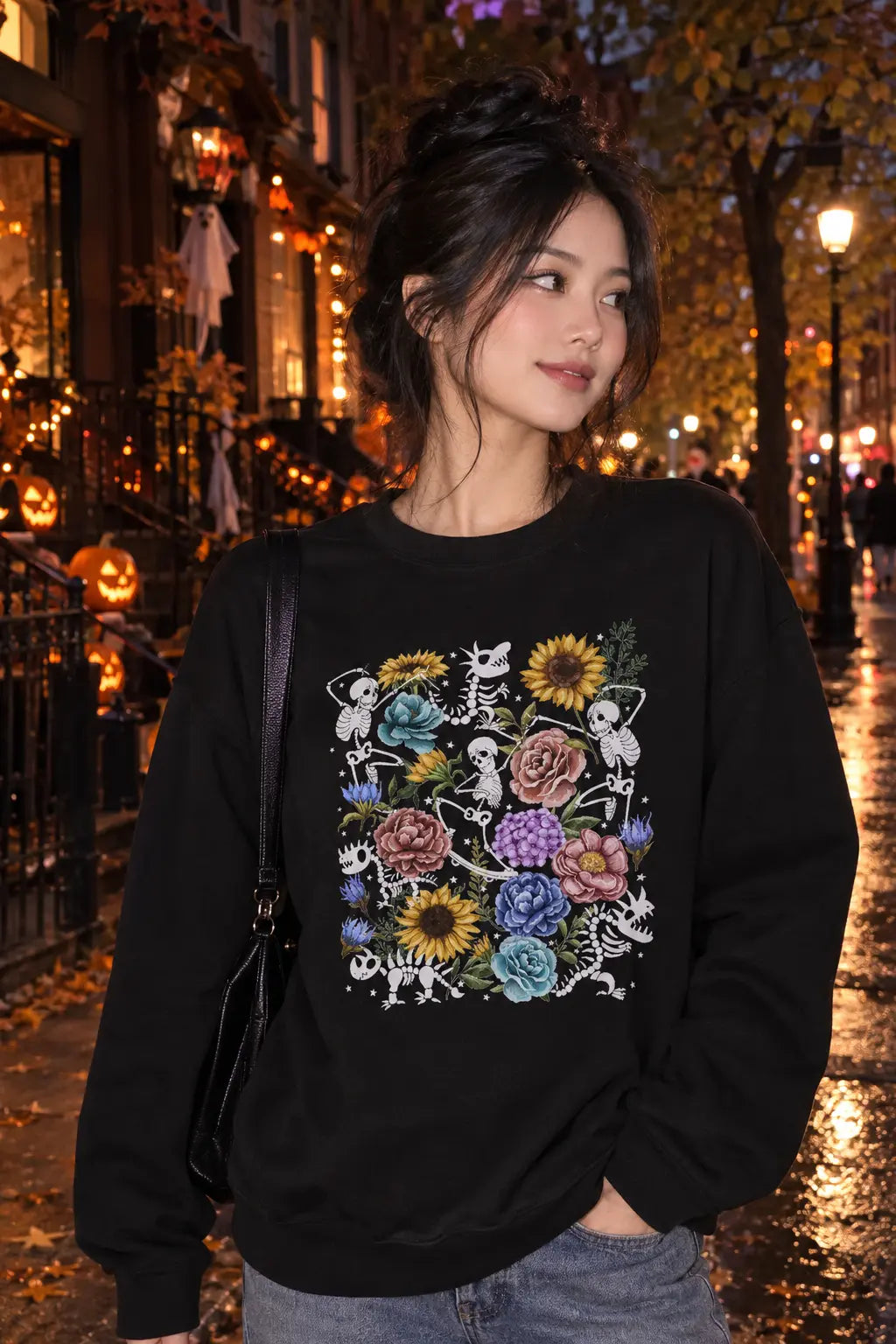 Dancing Skeleton Graphic Tee Shirt, Hoodie Sweatshirt