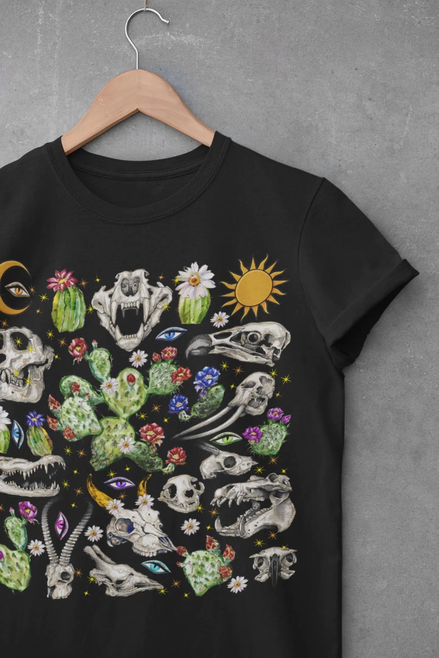 Skull Cactus Desert Graphic Tee Shirt, Hoodie Sweatshirt