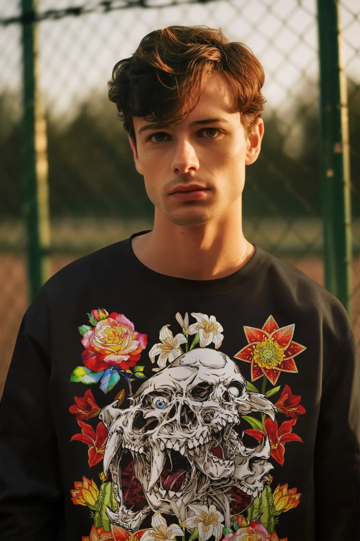 Gothic Skull Graphic Tee Shirt, Hoodie Sweatshirt