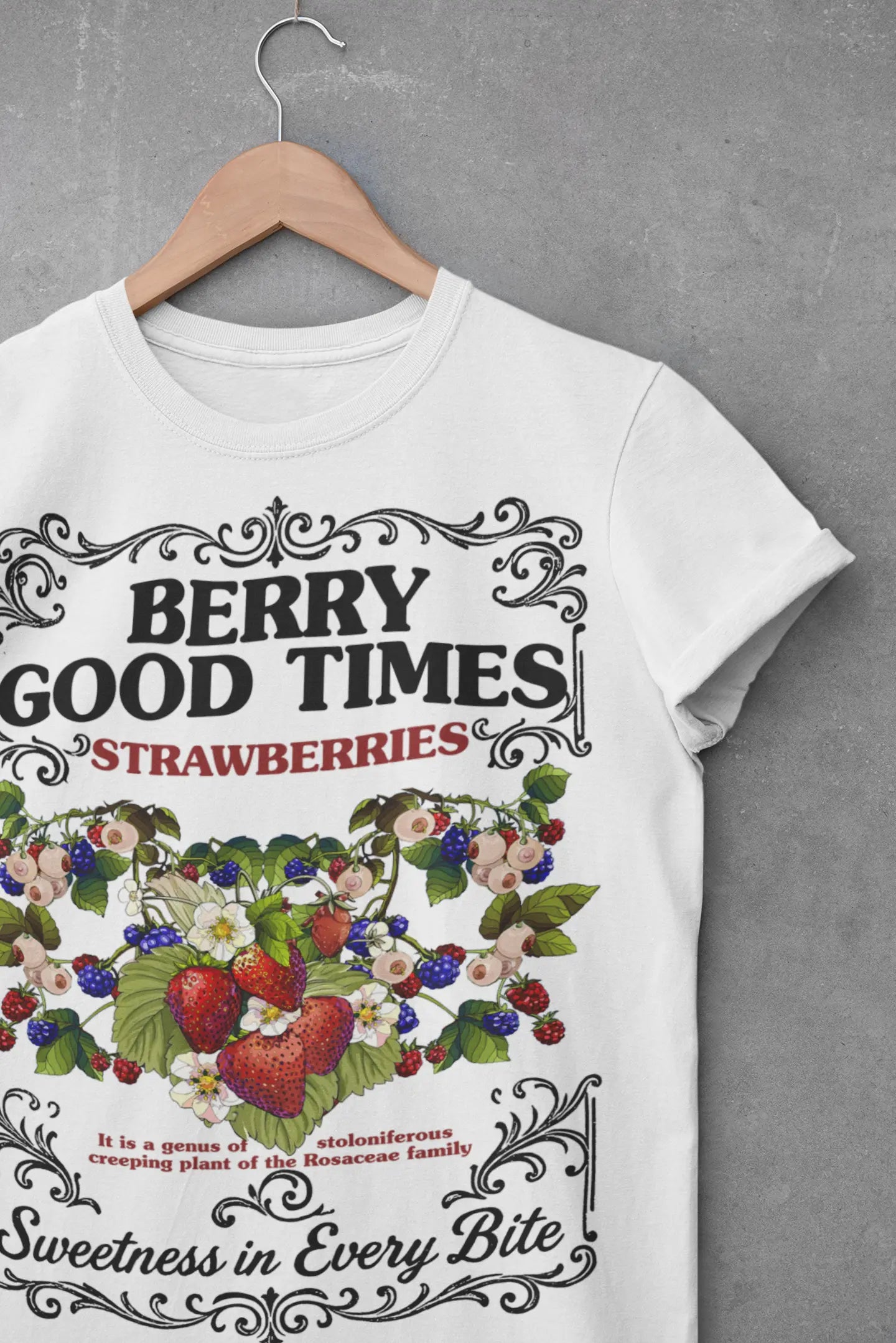 Strawberries: Sweetness in Every Bite Graphic Tee Shirt, Hoodie Sweatshirt