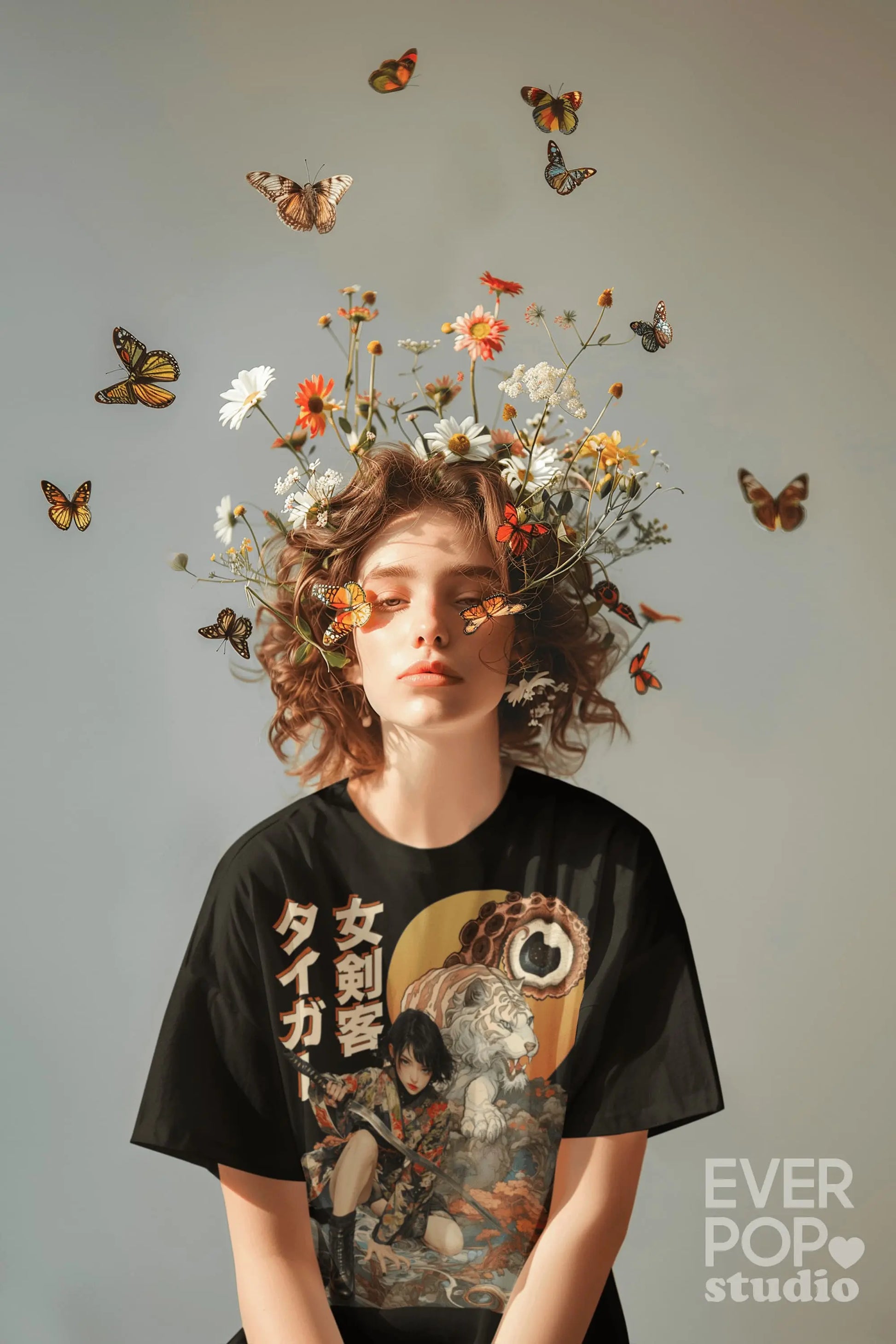 Sword Tiger Graphic Tee Shirt, Hoodie Sweatshirt