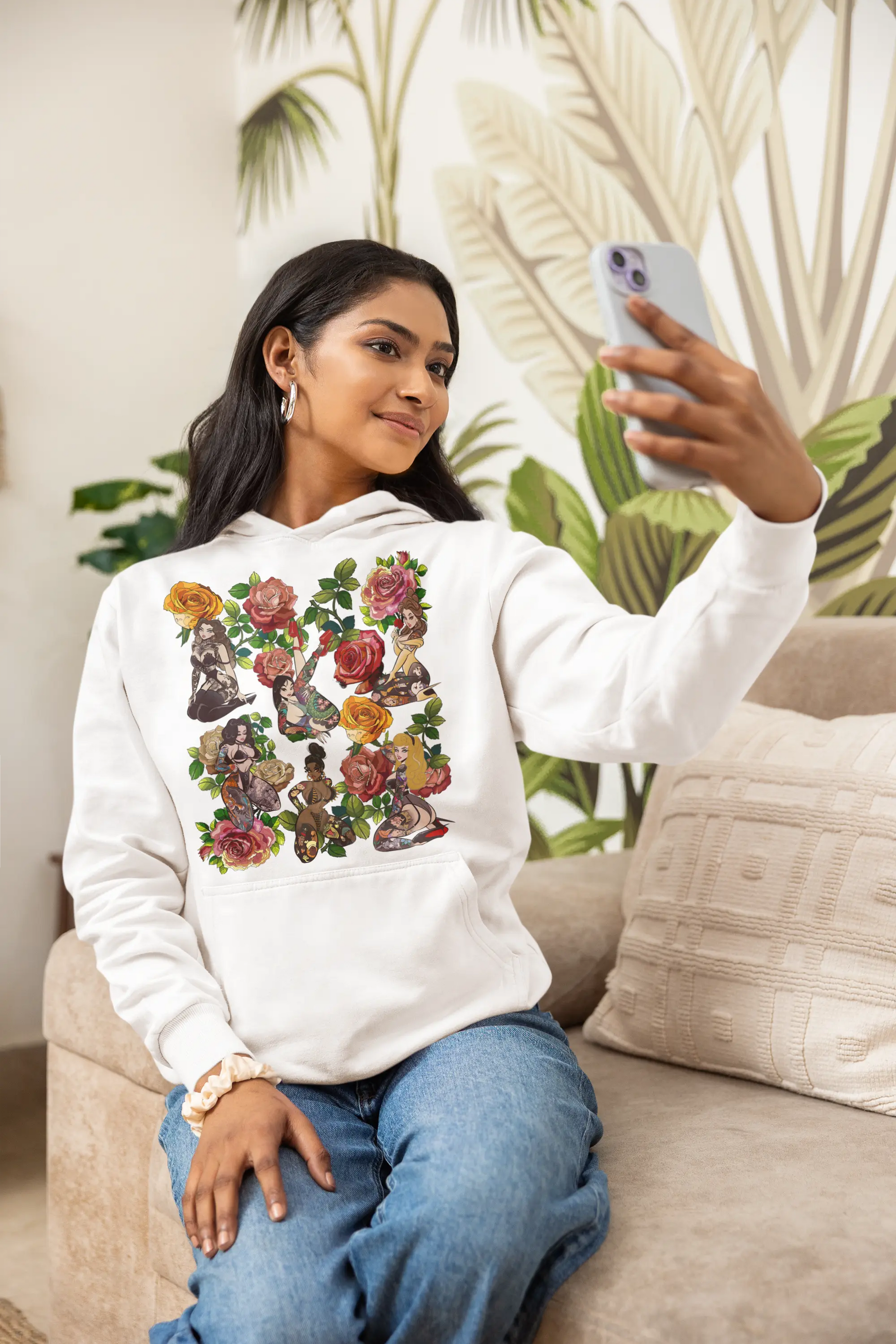 Tattoo Retro Vintage Pin-Up Girls Graphic Tee Shirt, Hoodie Sweatshirt