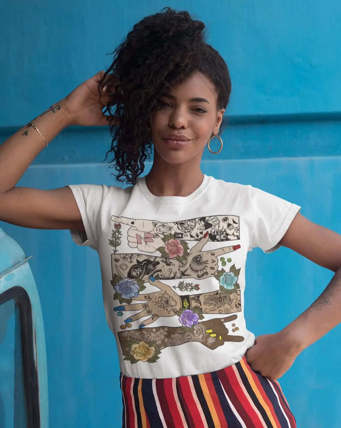 Tattoo Melanin Graphic Tee Shirt, Hoodie Sweatshirt