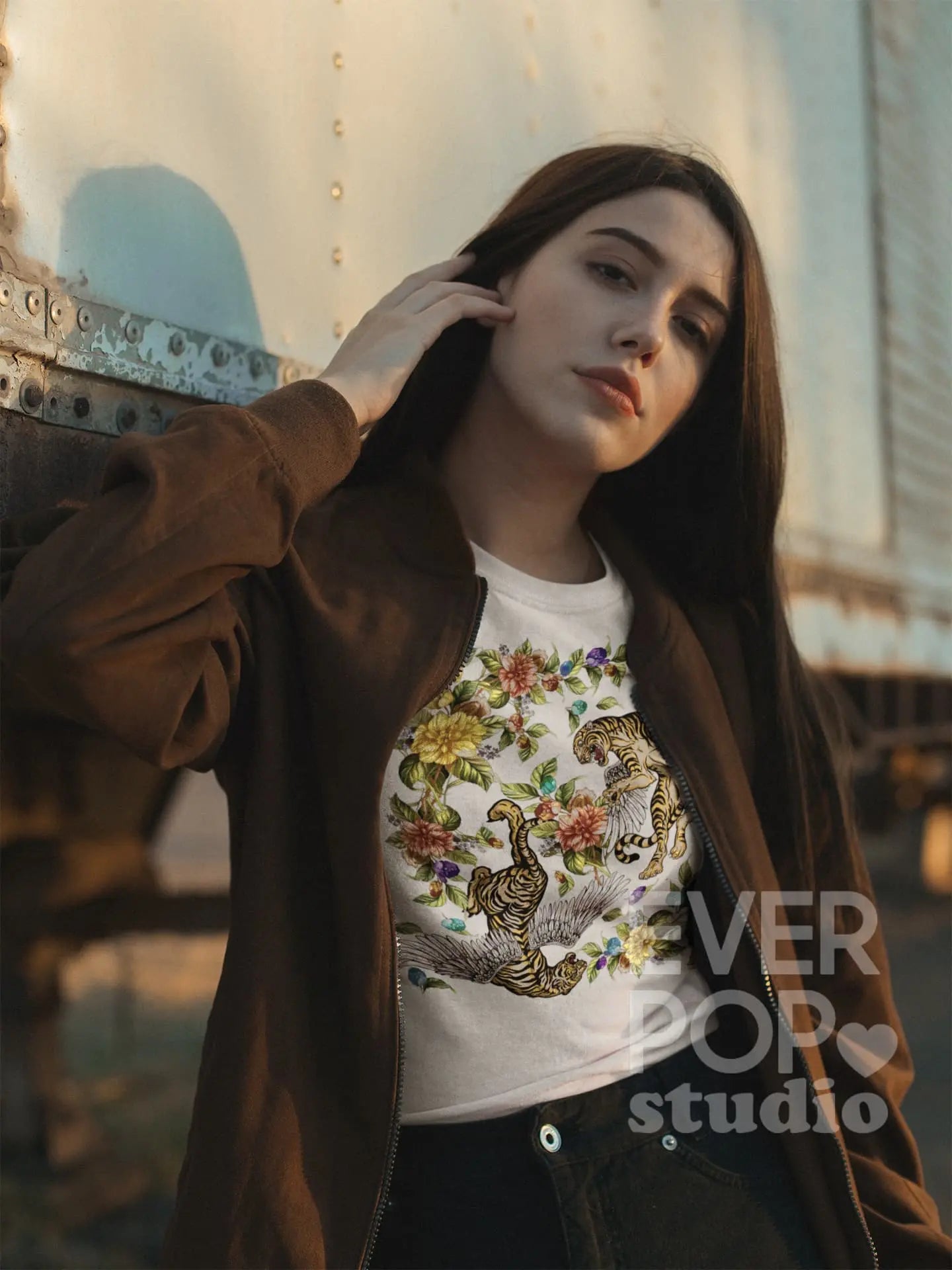 Tiger Angel Graphic Tee Shirt, Hoodie Sweatshirt