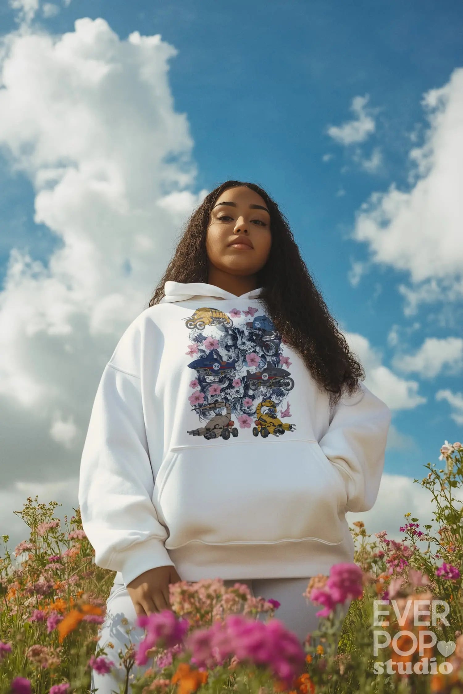 Steampunk Beach Graphic Tee Shirt, Hoodie Sweatshirt