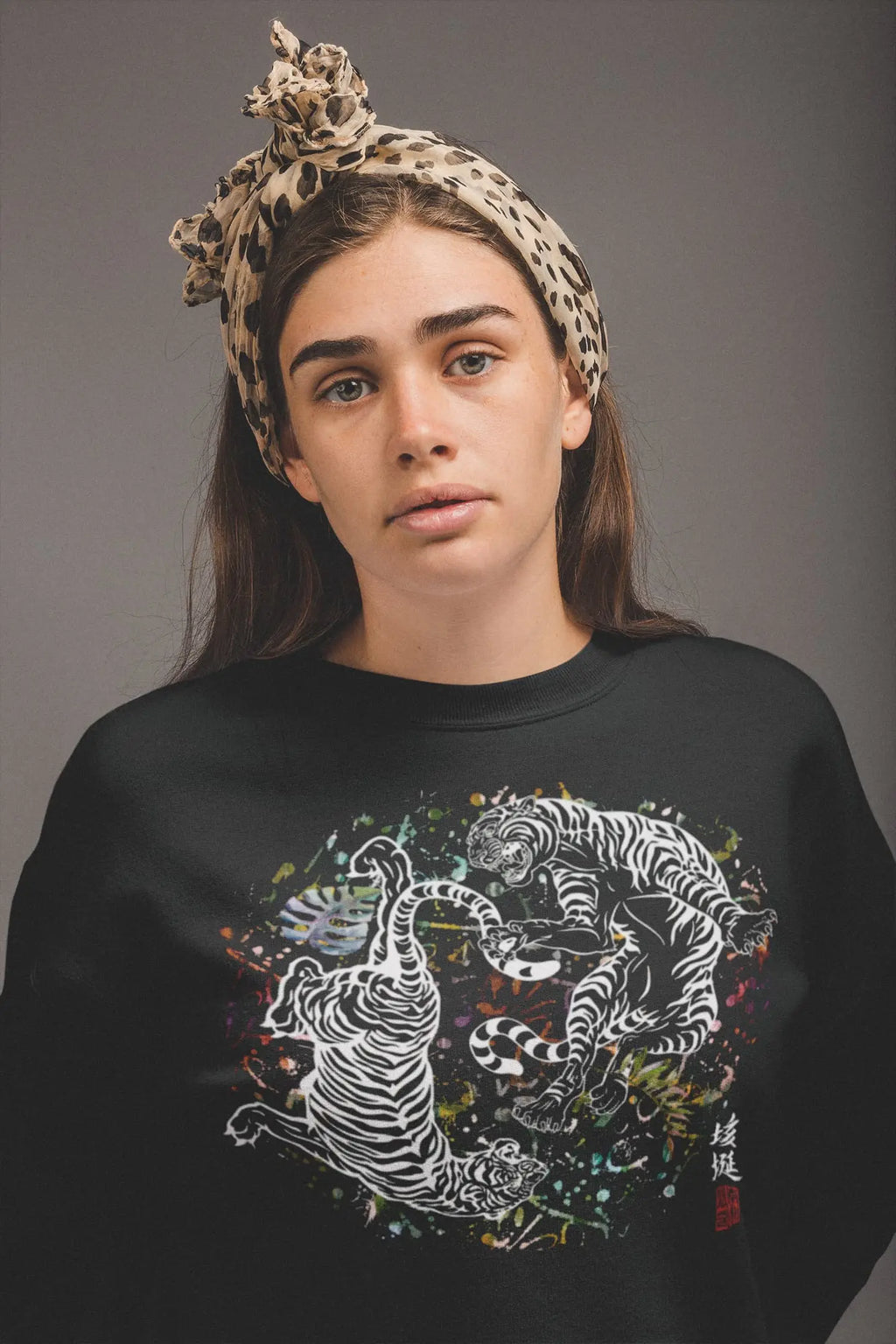 Tiger Yin Yang Graphic Tee Shirt, Hoodie Sweatshirt