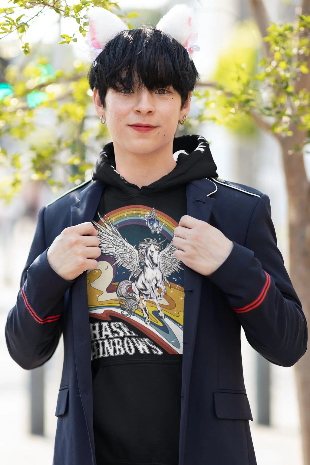 Unicorn Rainbow Graphic Tee Shirt, Hoodie Sweatshirt